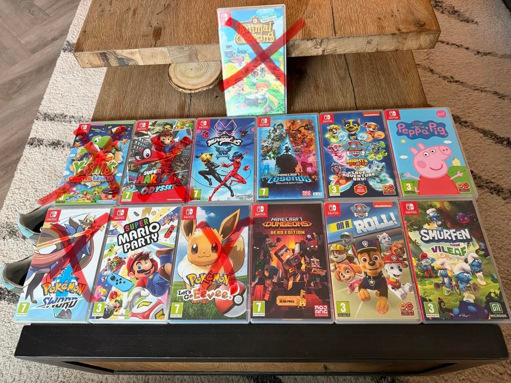 Diverse switch games, Spelcomputers en Games, Games | Nintendo Switch, Zo goed als nieuw, Avontuur en Actie, 2 spelers, Vanaf 3 jaar