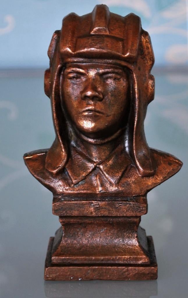 Sovjet Tank Commandant Beeld Koude Oorlog Brons Aluminium, Ophalen of Verzenden