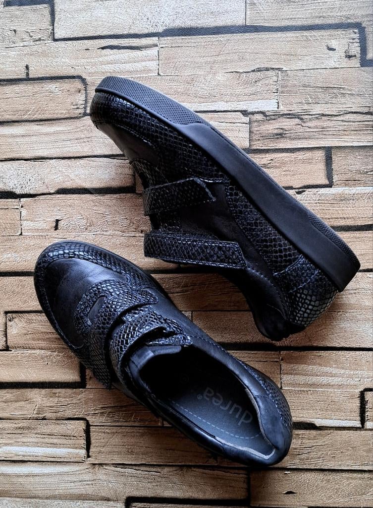 Durea,  leren sneakers,klittenbandsluiting,  38, Durea, Overige kleuren, Verzenden, X