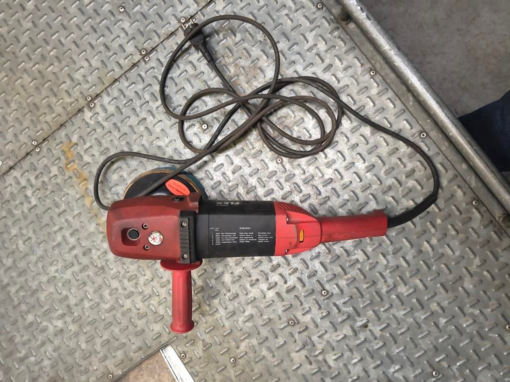 FLEX L 602 VR Polijstmachine 1500W, Ophalen of Verzenden, Gebruikt, 1000 watt of meer, Haakse handslijpmachine