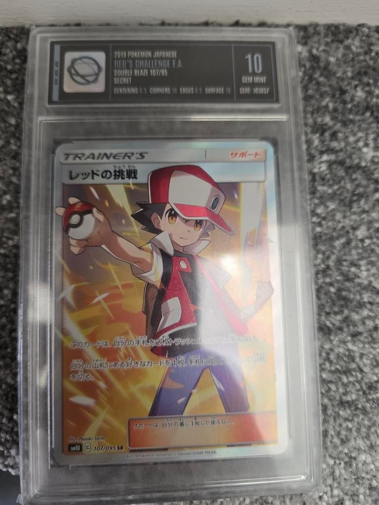red's challenge japanese holo grade ugc 10, Ophalen of Verzenden