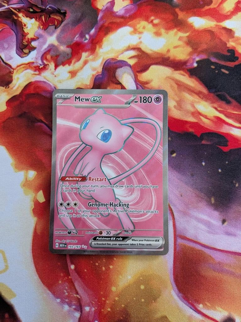 Mew EX Full Art #193 Pokemon 151, Hobby en Vrije tijd, Verzamelkaartspellen | Pokémon, Zo goed als nieuw, Losse kaart, Foil, Ophalen of Verzenden