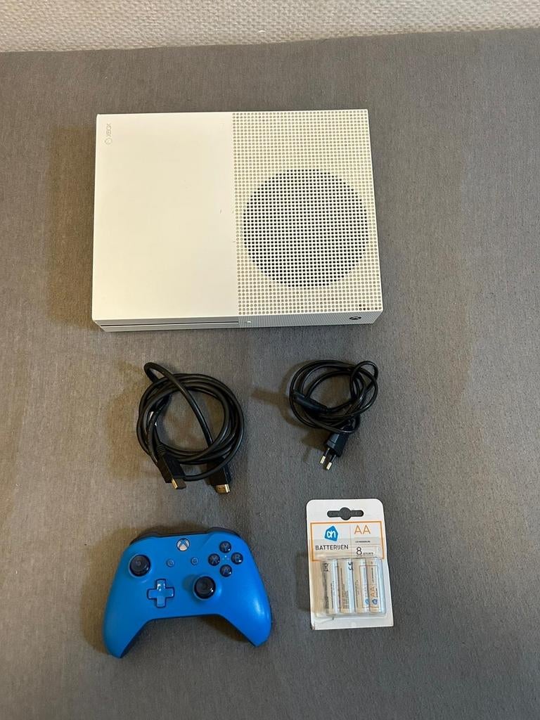 Xbox One S Console 1TB Wit met controller, Gebruikt, Xbox One S, Ophalen of Verzenden, 1 TB