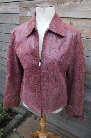 Jas donkerrood Arma mt 40 leer Vaste prijs AANBIEDING, Maat 38/40 (M), Verzenden, Arma, Zo goed als nieuw