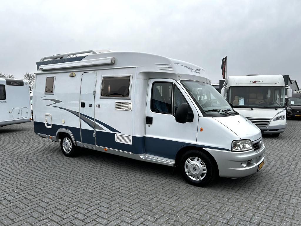 Hobby 600 Fransbed/Airco/6.20m/2004/128pk/topstaat, Caravans en Kamperen, Campers, Fiat, Hobby, Bedrijf, 6 tot 7 meter