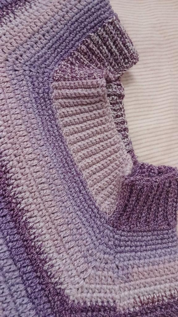 Gehaakte croptop maat 42, Kleding | Dames, Tops, Paars, Maat 42/44 (L), Nieuw, Ophalen of Verzenden