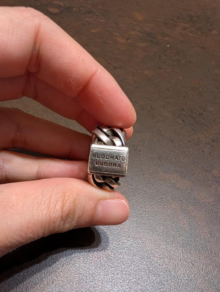 Buddha to buddha ring, Sieraden, Tassen en Uiterlijk, Ringen, Ophalen of Verzenden, Zo goed als nieuw, 17 tot 18, Dame of Heer
