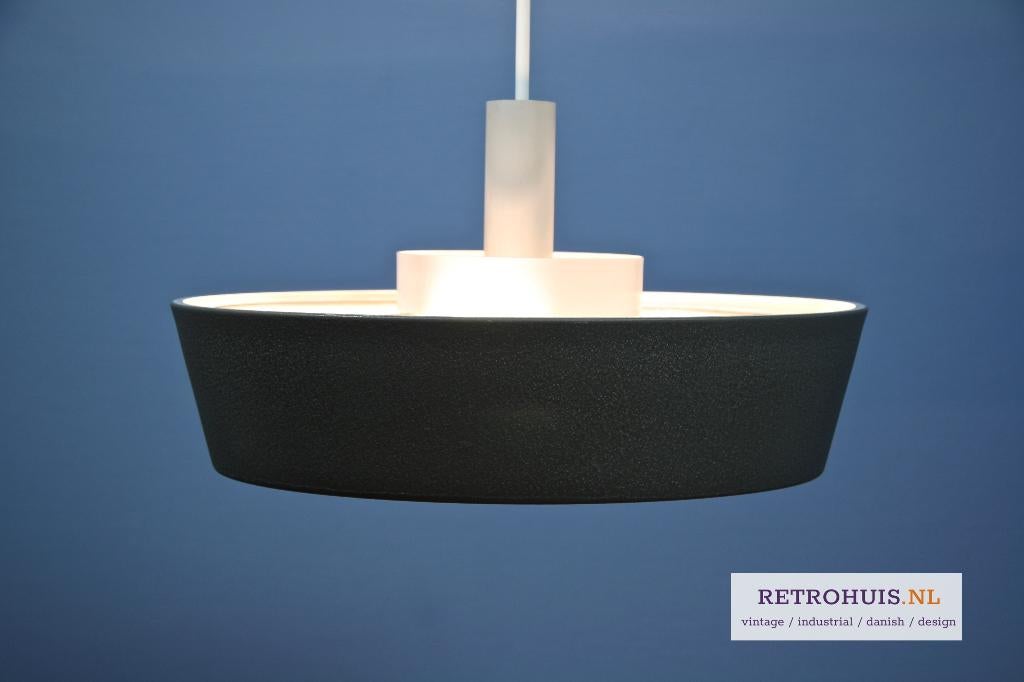 Hanglamp plafondlamp Hiemstra Evolux 1960s vintage retro, Ophalen of Verzenden, Gebruikt, Metaal, Minder dan 50 cm