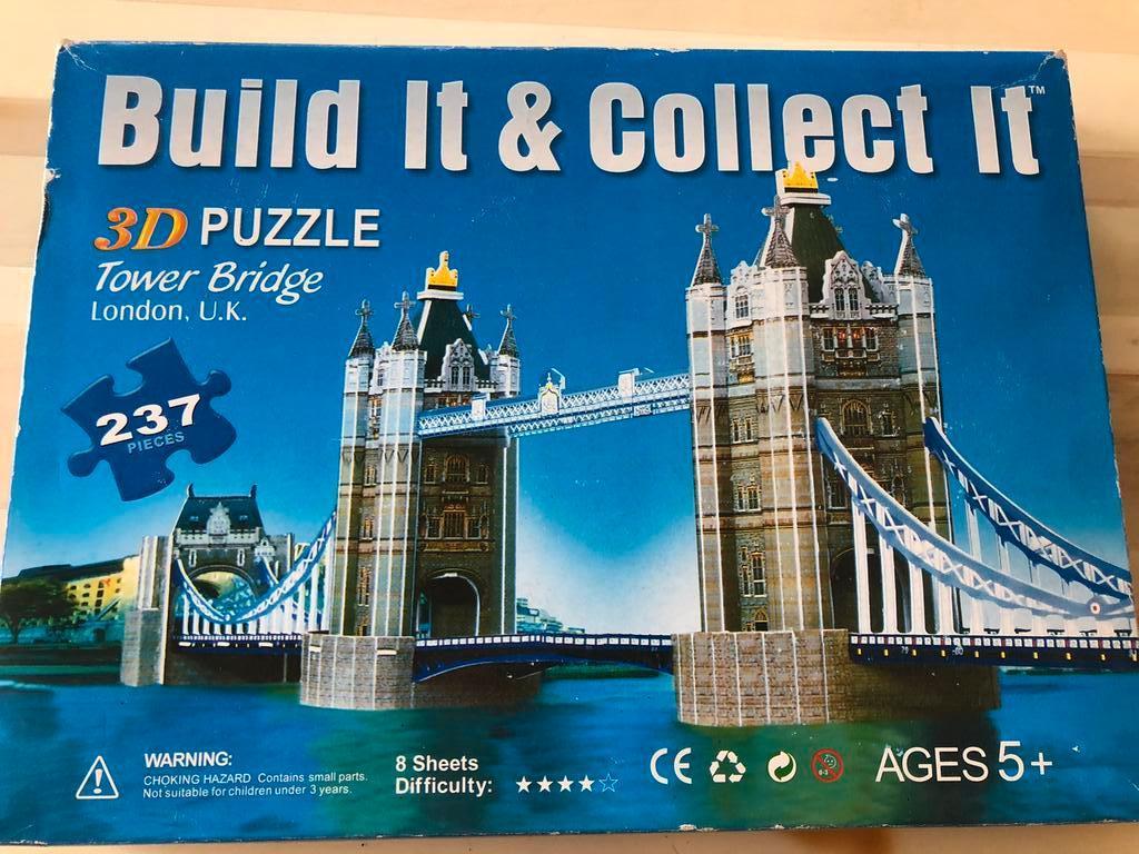 3 D Puzzel Tower Bridge, Ophalen of Verzenden, 500 t/m 1500 stukjes, Nieuw