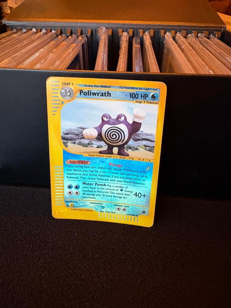 Poliwrath aquapolis, Ophalen of Verzenden, Zo goed als nieuw, Meerdere kaarten, Foil