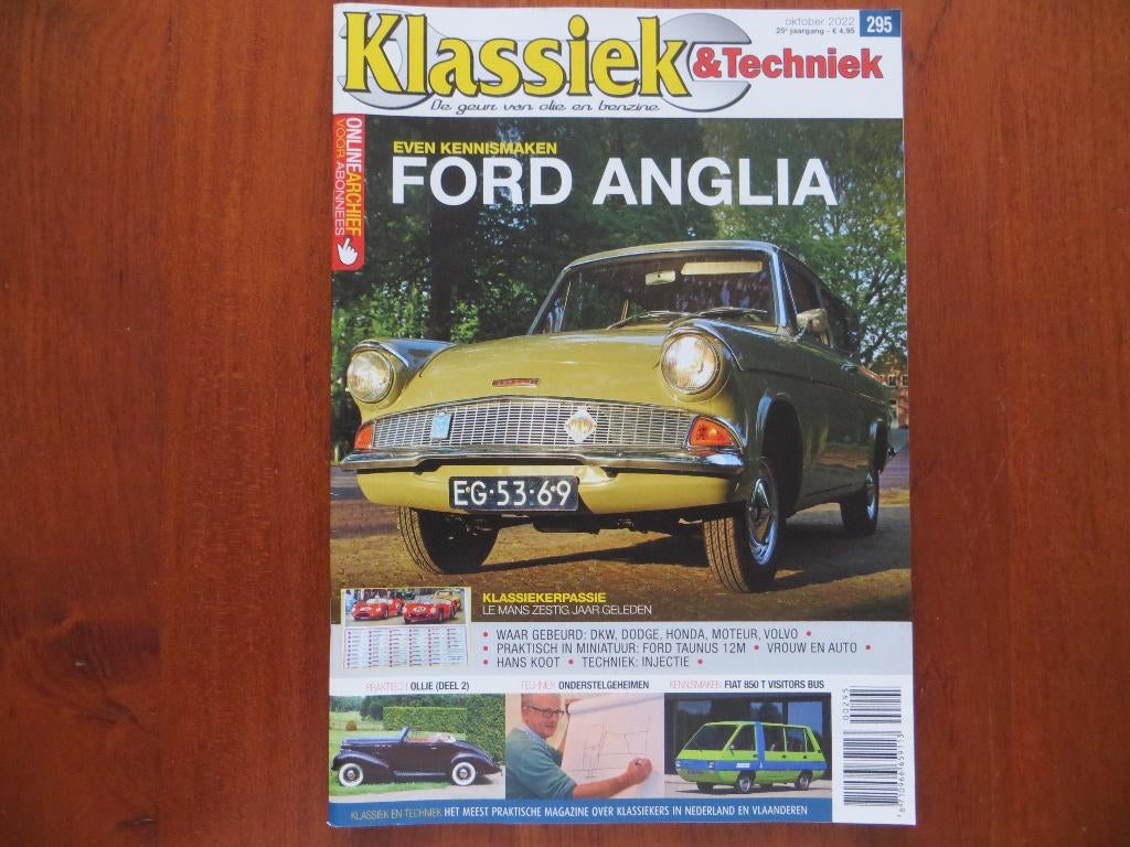 Klassiek & Techniek 295 Ford Anglia, Fiat 850 T Visitors Bus, Ophalen of Verzenden, Nieuw, Ford