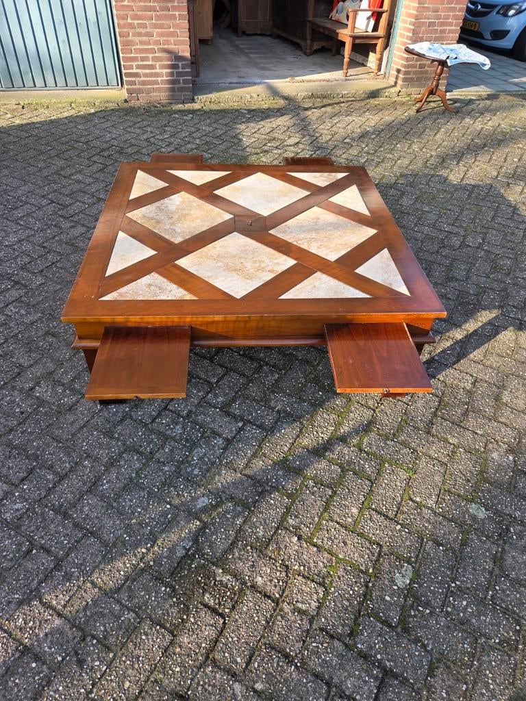 Design salontafel, 100 tot 150 cm, Kersenhout, Minder dan 50 cm, Rechthoekig