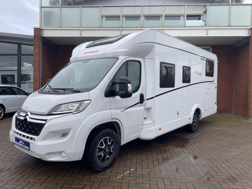 Dethleffs Just90 T7052 EB 2x Airco, Koelkast, Ringverwarming, Bedrijf, Luifel