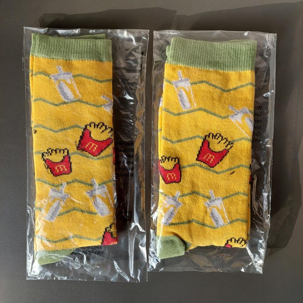 McDonald's sokken limited edition setje maat 38-42 en 43-46, Overige kleuren, Ophalen of Verzenden, McDonald's, Nieuw