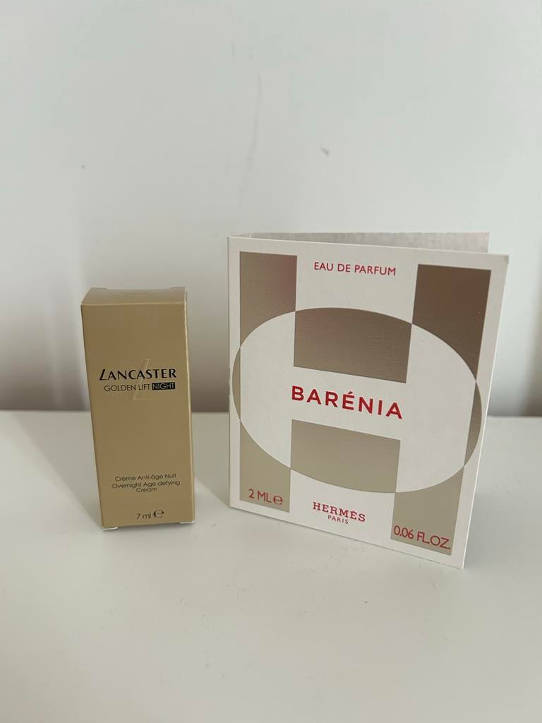 Lancaster Golden Lift Night crème en Hermes Barenia, Ophalen of Verzenden, Nieuw, Gehele gezicht