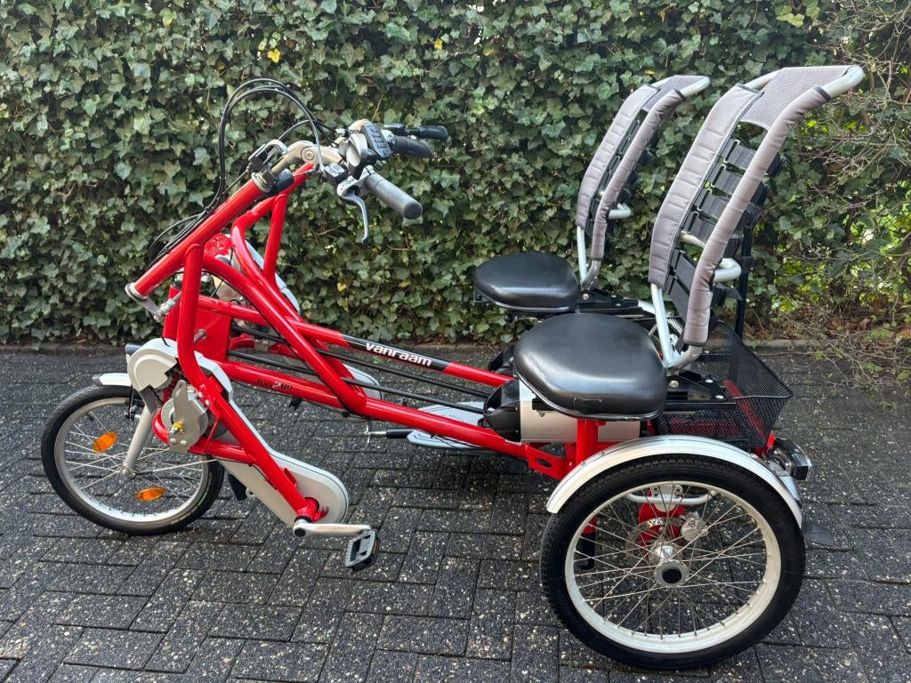 fun2go Van Raam duofiets met DUBBEL BATTERIJ en garantie, Ophalen, Staal, Overige typen, Fun2go van raam