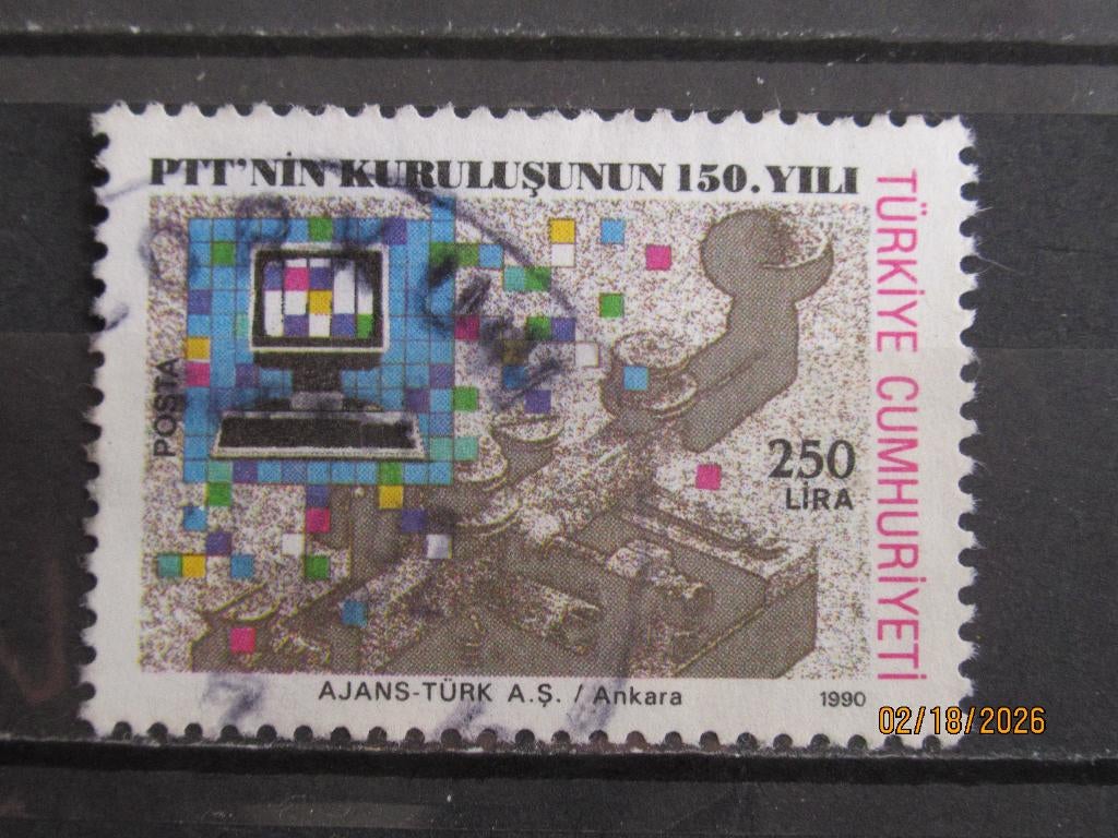 POSTZEGEL  TURKIJE 1990   =889-A=, Ophalen of Verzenden, Overige landen, Gestempeld