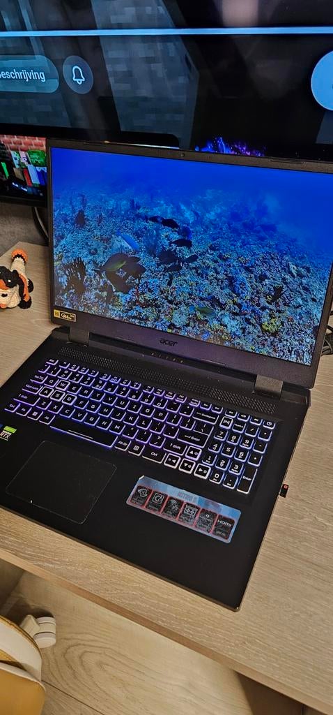 Acer nitro RTX 3060 game laptop 12th gen, Computers en Software, Ophalen, Gebruikt, Met videokaart, 512 GB