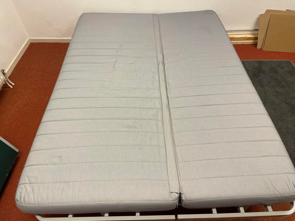 IKEA Beddinge Slaapbank - Grijs, Huis en Inrichting, Ophalen, Tweepersoons, 140 cm, 200 cm