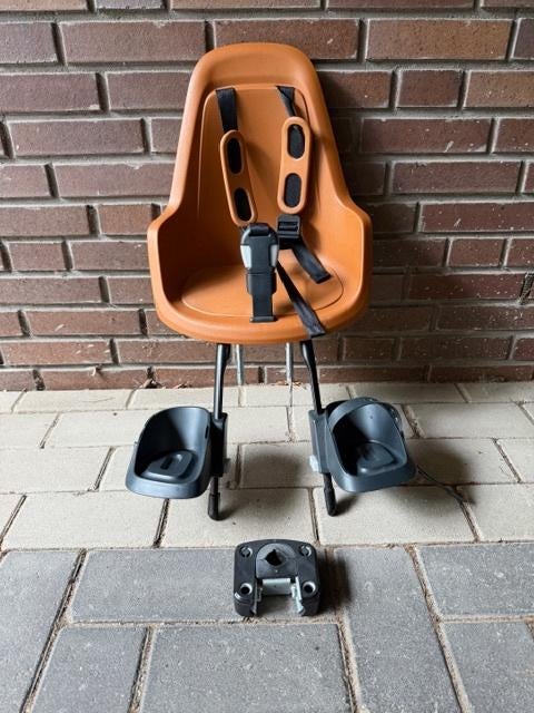 Bobike mini One brown, voorzitje, voorstoeltje., Fietsen en Brommers, Ophalen, Voetsteuntjes, Zo goed als nieuw, Bobike One