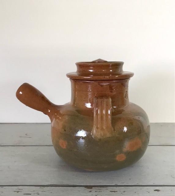 Provençaalse geglazuurde aardewerk kookpot daubiere, Ophalen of Verzenden