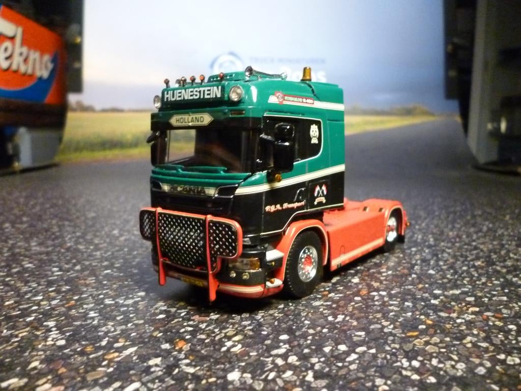 WSI Scania Heunestein / PGA Transport met certificaat, Hobby en Vrije tijd, Modelauto's | 1:50, Ophalen of Verzenden, Nieuw, Bus of Vrachtwagen