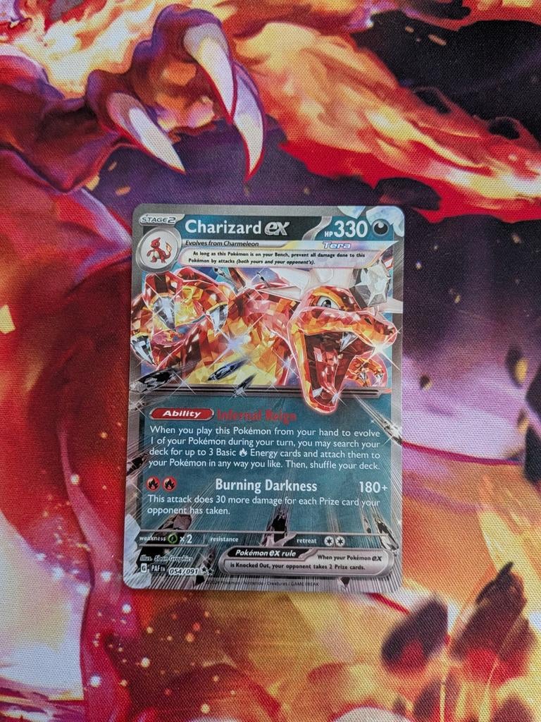 Charizard EX #54 Pokemon Paldean Fates, Ophalen of Verzenden, Zo goed als nieuw, Losse kaart, Foil