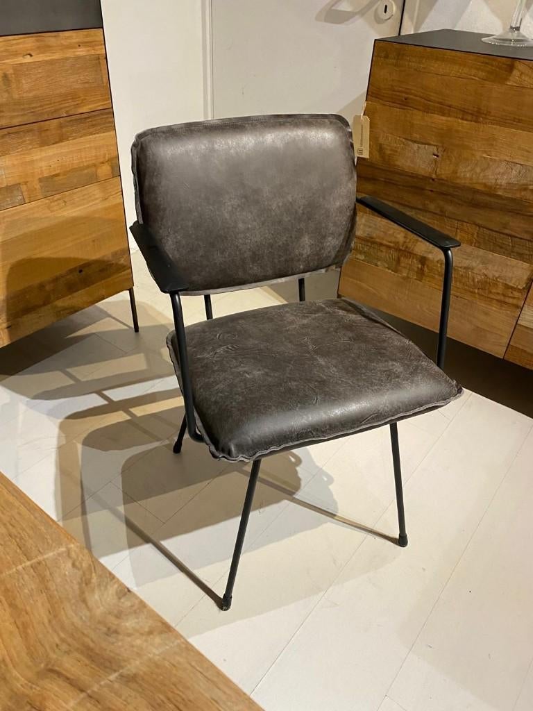 Set van 3 Cactus stoelen Het Anker Africa leder nu €599,-, Huis en Inrichting, Stoelen, Ophalen, Overige kleuren, Drie, Nieuw