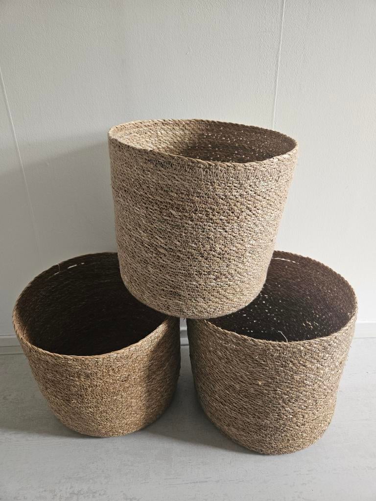 Zara Home rieten manden, Mand, Rond, Nieuw, Ophalen of Verzenden