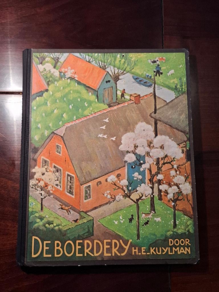 Plaatjesalbum Verkade - De Boerderij (1936), Ophalen of Verzenden, Gelezen, H.E. Kuylman, Plaatjesalbum