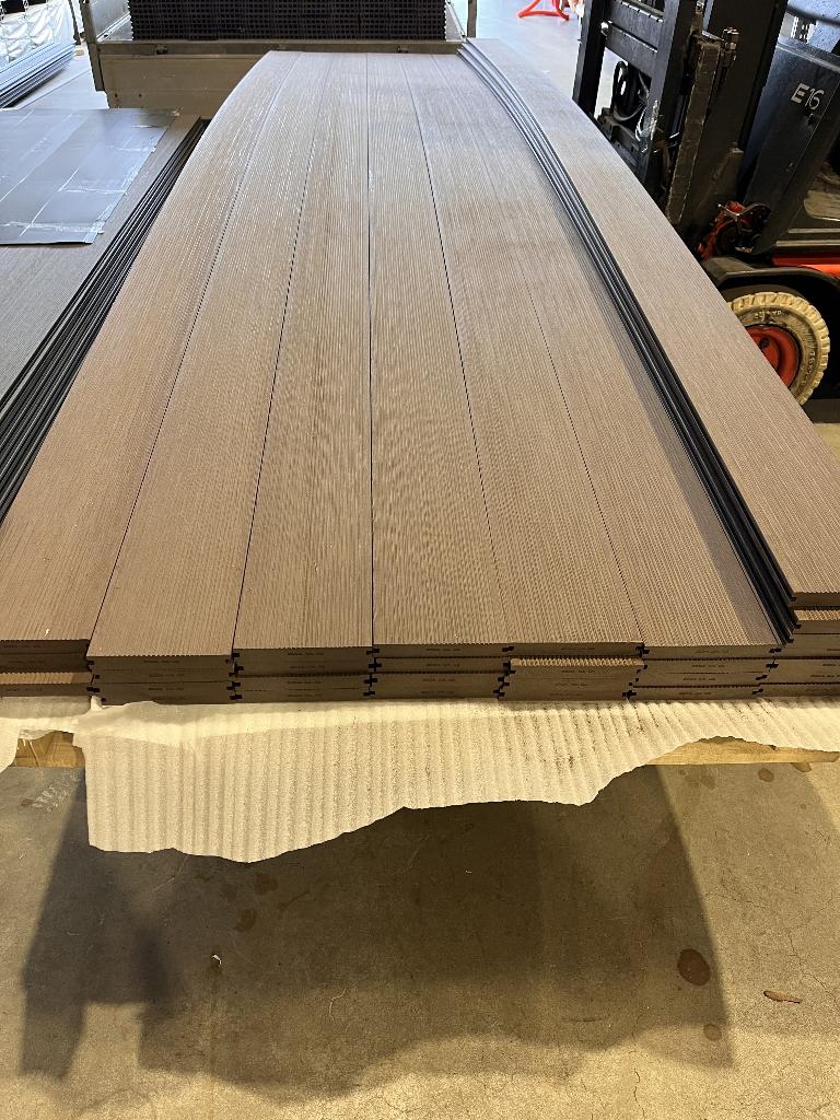 Composiet Vlonderplanken - Bruin massief - Scherpe Prijs, Tuin en Terras, Terrasdelen en Vlonders, Ophalen of Verzenden, Nieuw