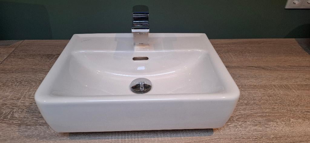 Opzetwastafel + kraan / fontein met kraan, Ophalen, Gebruikt, Wastafel