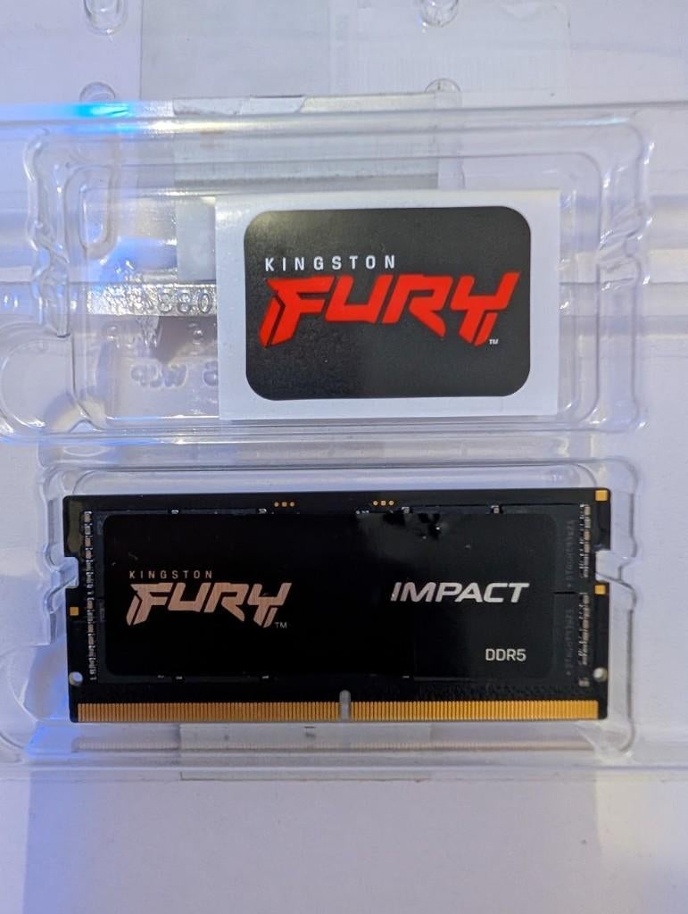 Kingston FURY Impact geheugenmodule 32 GB, DDR5, 4800, Computers en Software, RAM geheugen, Zo goed als nieuw, Laptop, 32 GB, DDR5