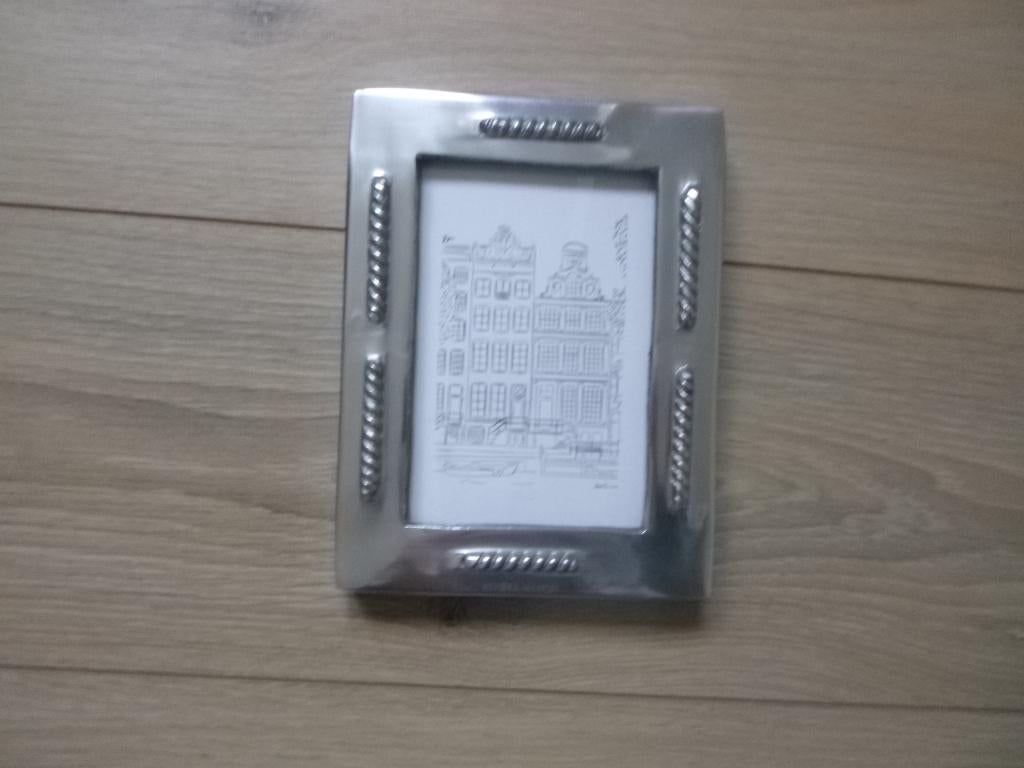 Riviera maison sailing fotolijst 10x15 zilv,alum/glas nieuw, Minder dan 50 cm, Metaal of Aluminium, Nieuw, Ophalen of Verzenden