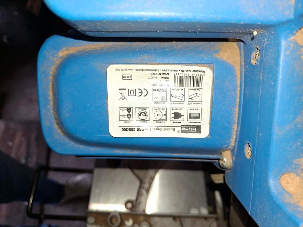 Afkortzaag met onderstel - Ideaal voor diverse zaagklussen, Ophalen, Gebruikt, Afkortzaag, 1200 watt of meer