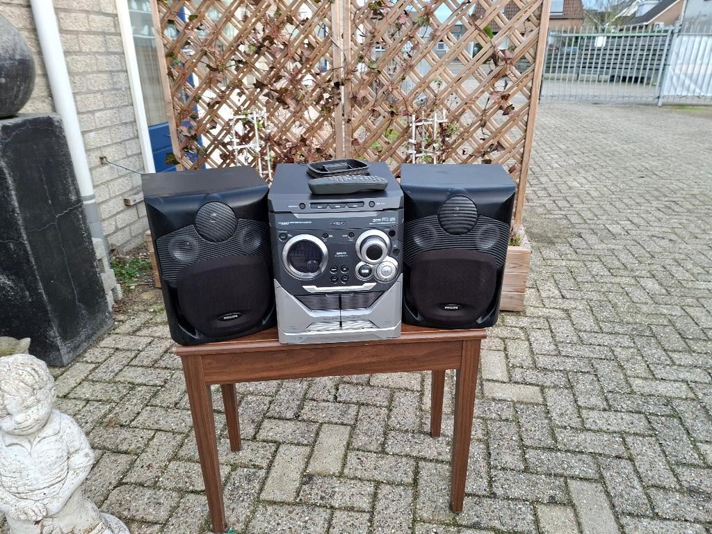 stereoset philips fwm37 mp3 en 3 cd wisselaar en cassette, Audio, Tv en Foto, Stereo-sets, Refurbished, Cassettedeck, Cd-speler