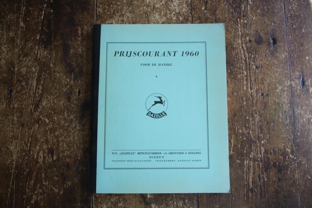 Gazelle prijscourant / 1960 / onderdelen catalogus oldtimer, Fietsen en Brommers, Fietsonderdelen, }}, Gazelle, Overige typen