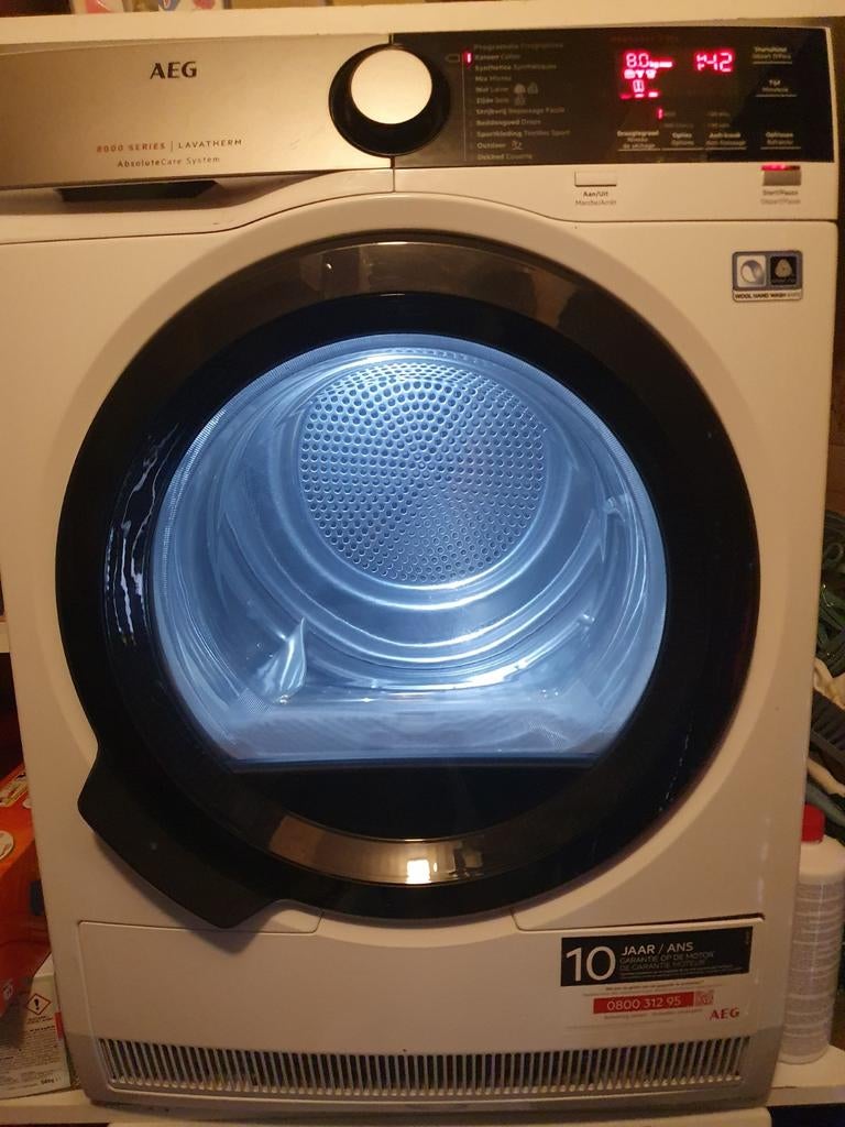 AEG 8000 serie Lavatherm warmtepompdroger, Ophalen