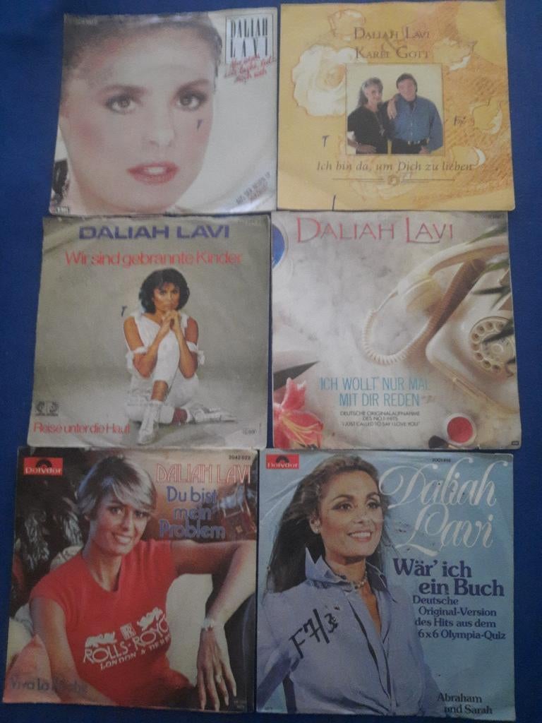 21x vinyl singels van DALLAH LAVI, Ophalen of Verzenden, Zo goed als nieuw, Overige formaten, Overige soorten