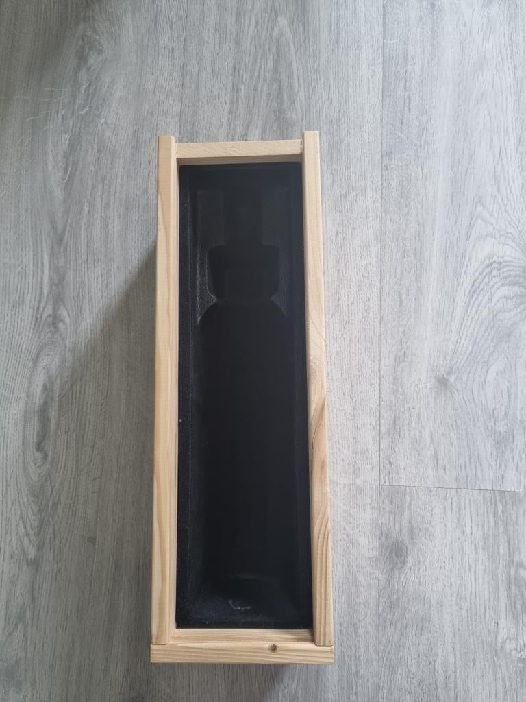 Houten kistje voor fles, Huis en Inrichting, Woonaccessoires | Kisten, Ophalen, Minder dan 50 cm, Nieuw, Minder dan 50 cm