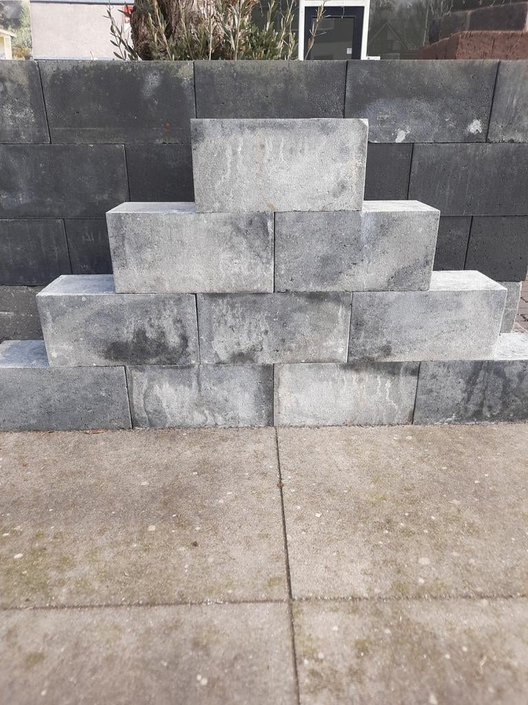 Wallblock new 15x15x30 smook, Ophalen, Nieuw, Minder dan 100 cm, Minder dan 25 cm