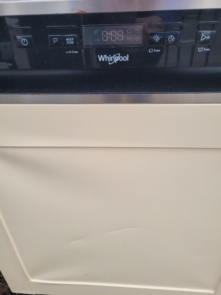 Whirlpool inbouw vaatwasser, Witgoed en Apparatuur, Vaatwasmachines, Ophalen, Inbouw, Minder dan 85 cm