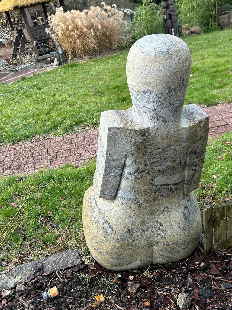 Groot Abstract Afrikaans Tuinbeeld van Natuursteen, Tuin en Terras, Ophalen, Steen