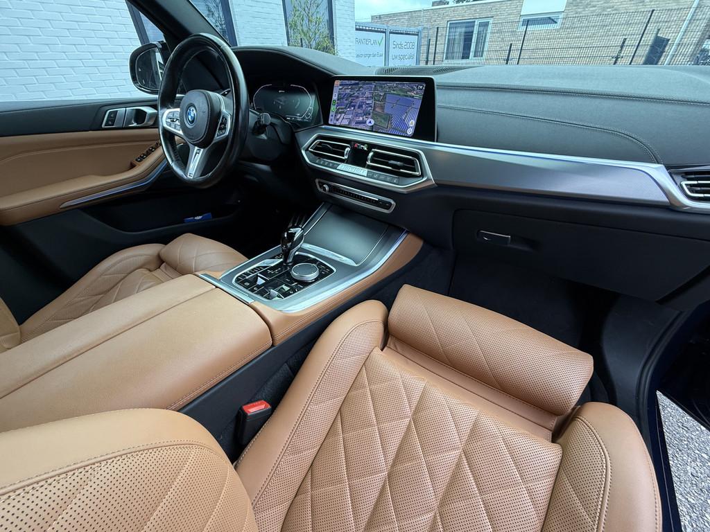 BMW X5 xDrive45e M-Pakket Panodak|LASER|3DCamera|Headup Blau, Automaat, Gebruikt, Met garantie (alle), Blauw