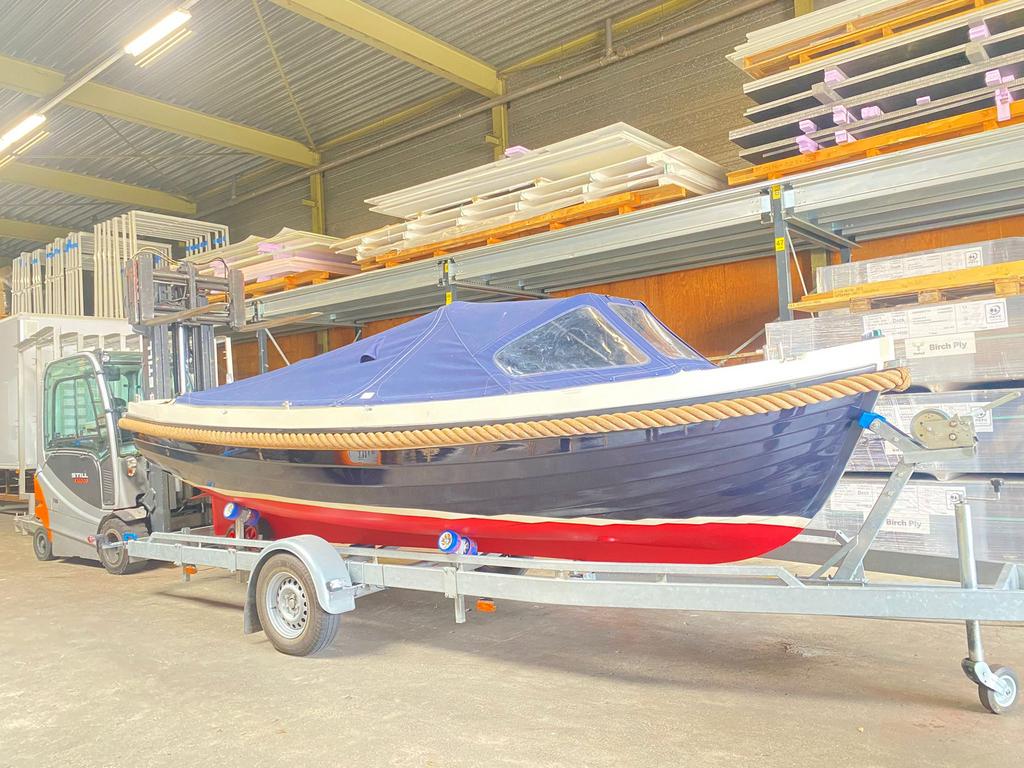 Interboat 19 inclusief trailer, Watersport en Boten, Ophalen, 10 tot 30 pk, Gebruikt, Binnenboordmotor