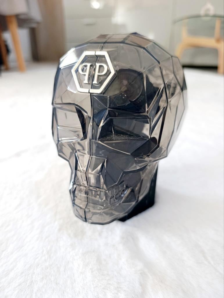 Philipp Plein Heren horloge Skull Zwart, Ophalen of Verzenden, Zo goed als nieuw, Overige merken