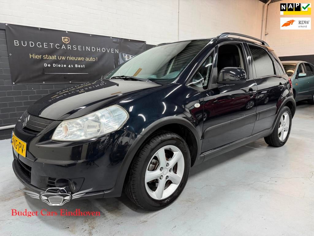 Suzuki SX4 1.6 Shogun Nap/Airco/APK 04-2027!, Gebruikt, Zwart, 4 cilinders, Origineel Nederlands