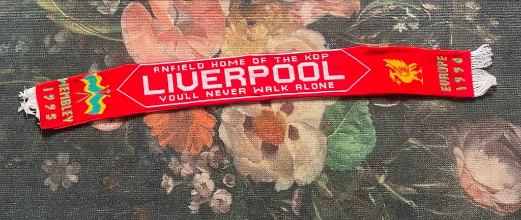 Vintage Liverpool Sjaal 1995/1996, Kleding | Dames, Mutsen, Sjaals en Handschoenen, Zo goed als nieuw, Sjaal, Maat 46/48 (XL) of groter