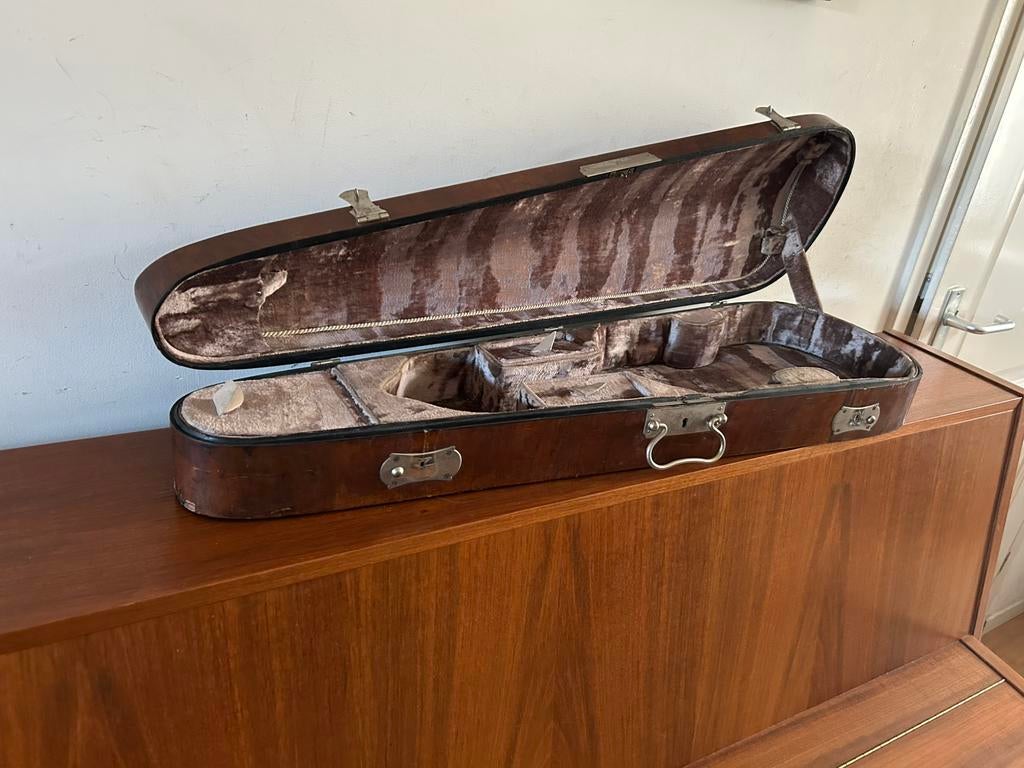 Antiek vioolkoffer, Ophalen of Verzenden, Gebruikt, Viool of Altviool