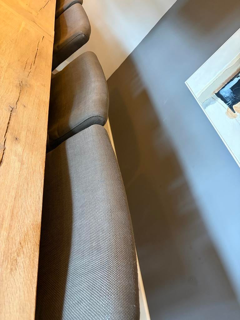 8 stoffen eetkamerstoelen - Comfortabel en stijlvol, Ophalen, Gebruikt, Bruin, Stof